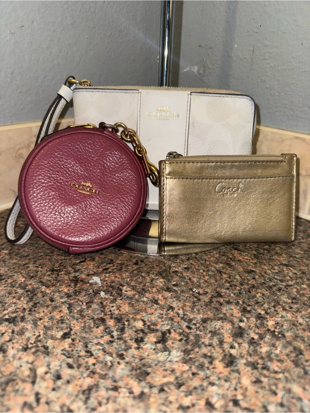 Coach 3-piece multi-accessory trio set!